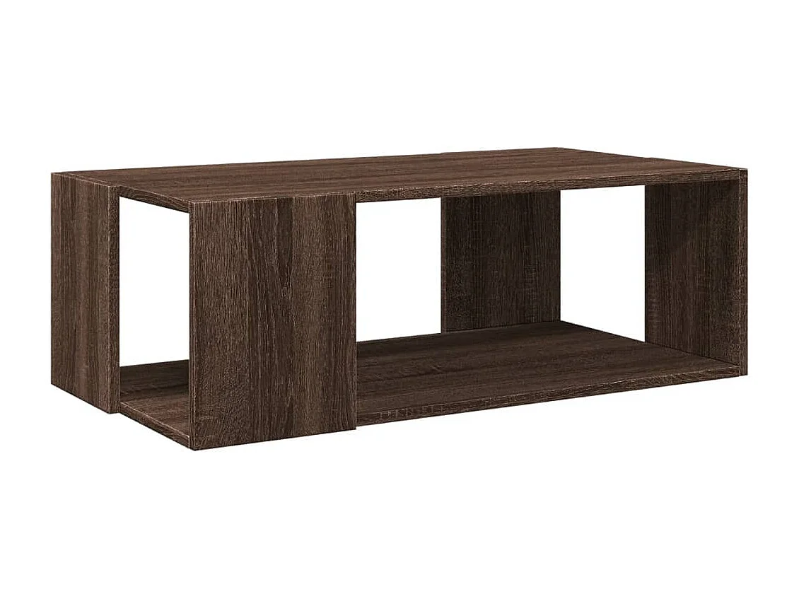 Table basse chêne marron 89,5x48x30 cm bois d'ingénierie