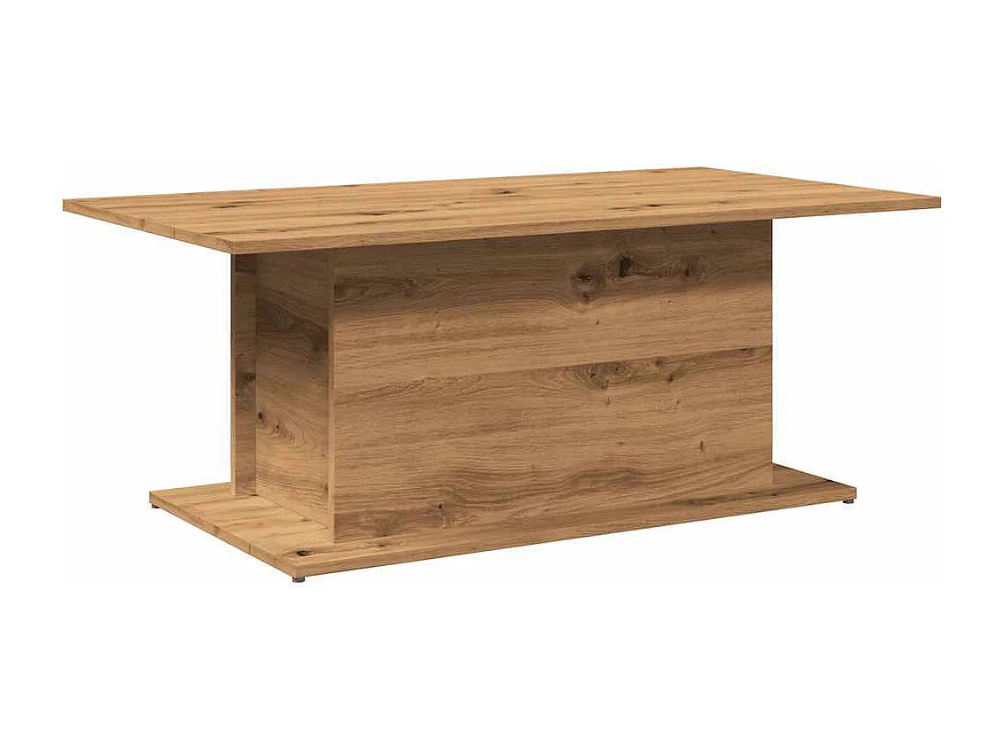 Tavolino Salotto Rovere Artigianale 102x55,5x40cm in Truciolato