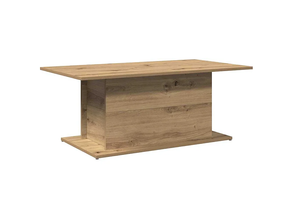 Tavolino Salotto Rovere Artigianale 102x55,5x40cm in Truciolato