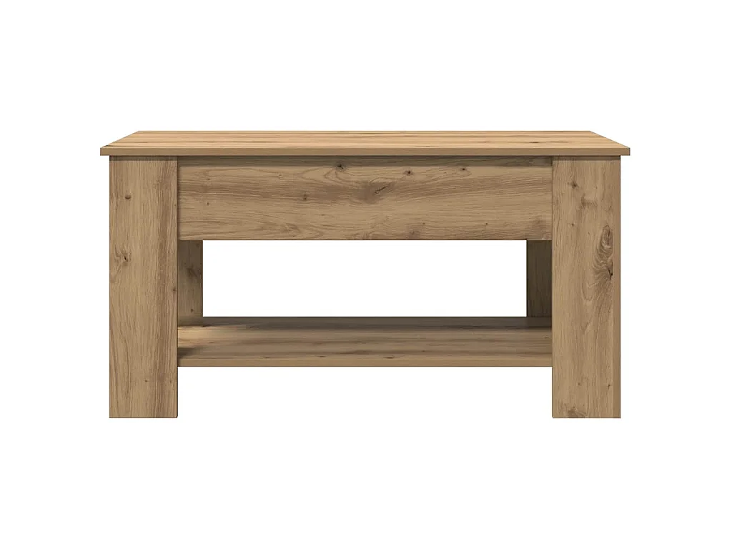 Tavolino Salotto Rovere Artigianale 101x49x52 cm in Truciolato