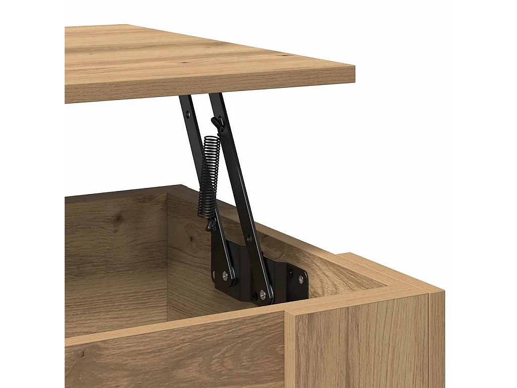 Tavolino Salotto Rovere Artigianale 101x49x52 cm in Truciolato