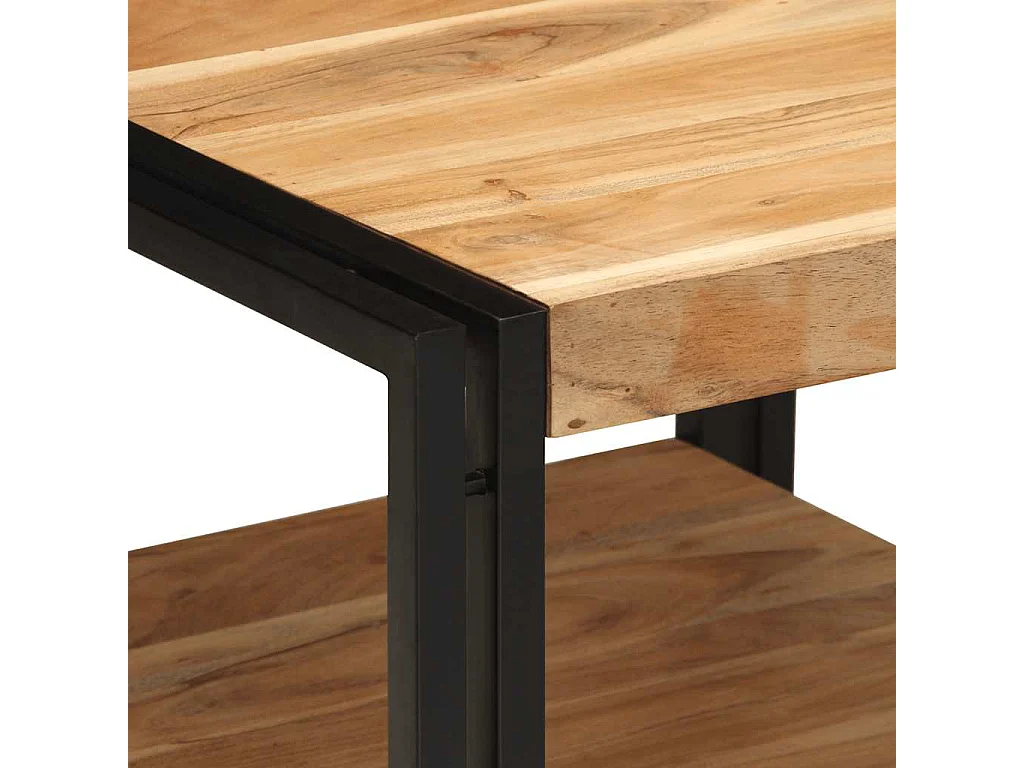 Mesa de centro 50x50x38 cm madeira de acácia maciça