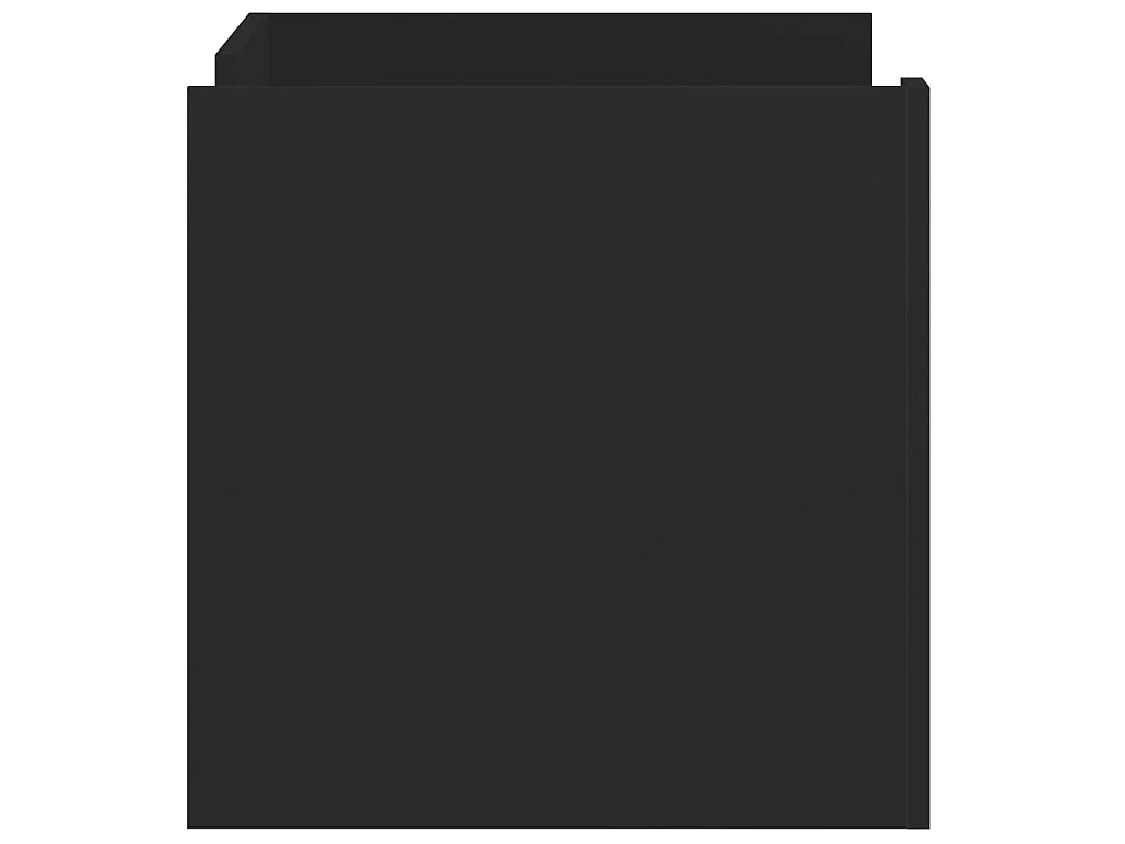 Table basse noir 80x50x50 cm bois d'ingénierie