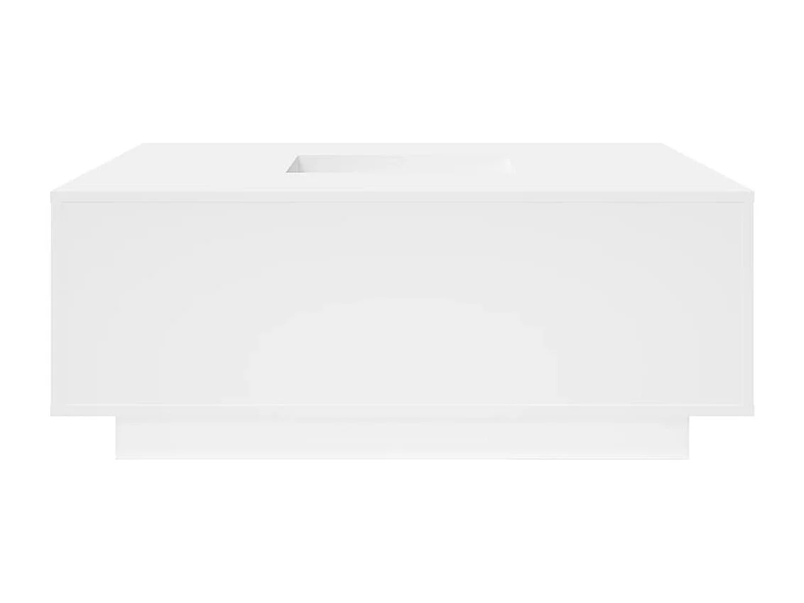 Tavolino da Salotto Bianco 100x100x40 cm in Legno Multistrato