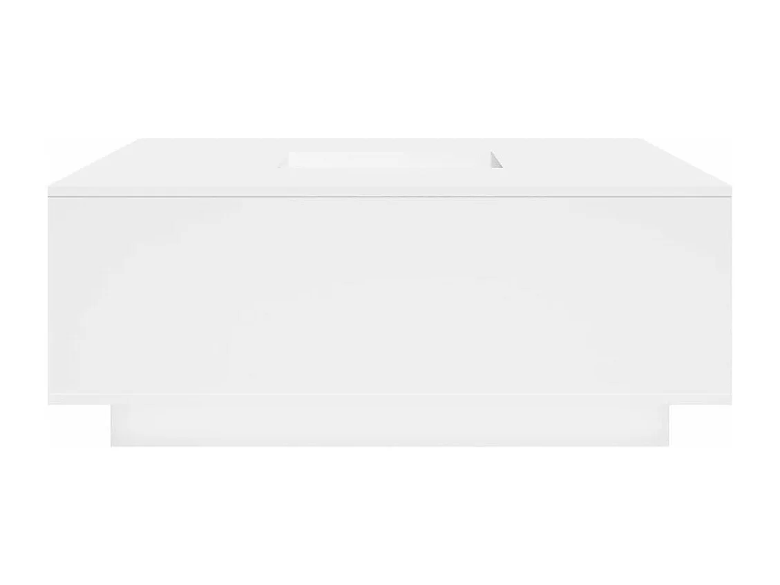 Tavolino da Salotto Bianco 100x100x40 cm in Legno Multistrato