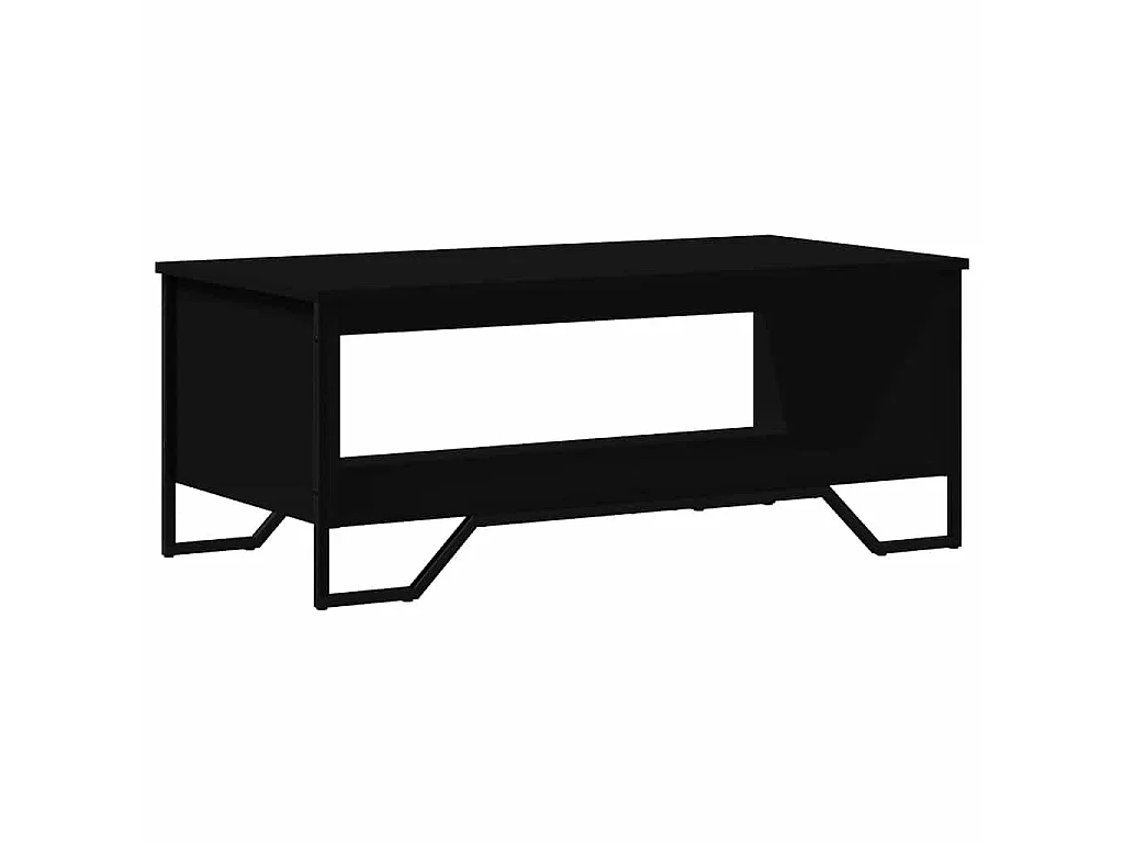 Table basse noir 100x51x40 cm bois d'ingénierie
