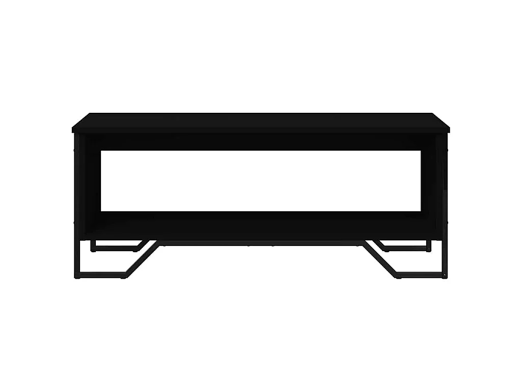 Table basse noir 100x51x40 cm bois d'ingénierie