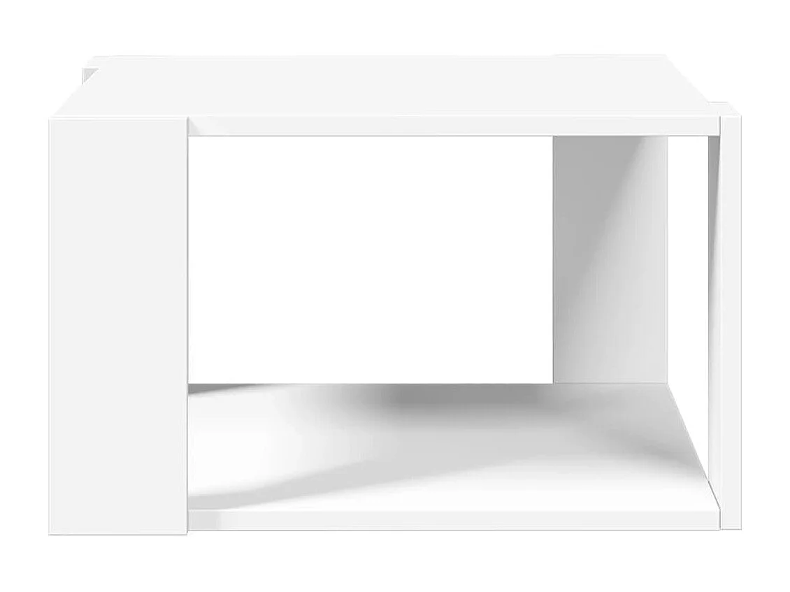 Tavolino da caffè bianco 51,5x51,5x30 cm in legno ingegnerizzato