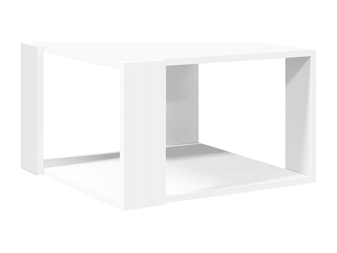 Tavolino da caffè bianco 51,5x51,5x30 cm in legno ingegnerizzato