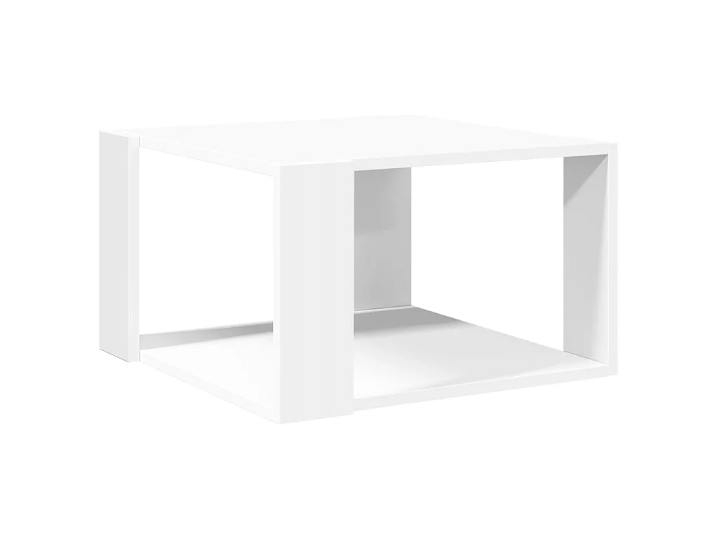 Couchtisch Weiß 51,5 x 51,5 x 30 cm Holzwerkstoff