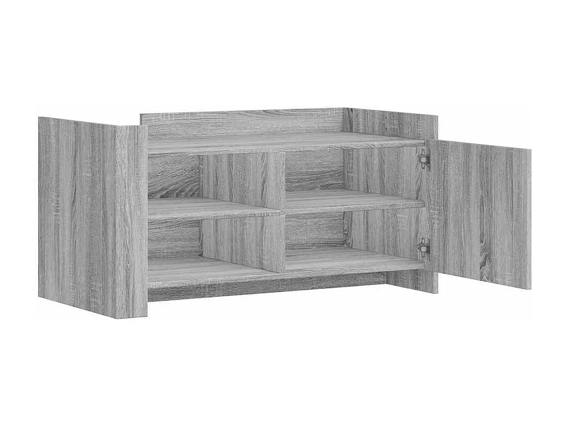 Table basse sonoma gris 100x50x50 cm bois d'ingénierie