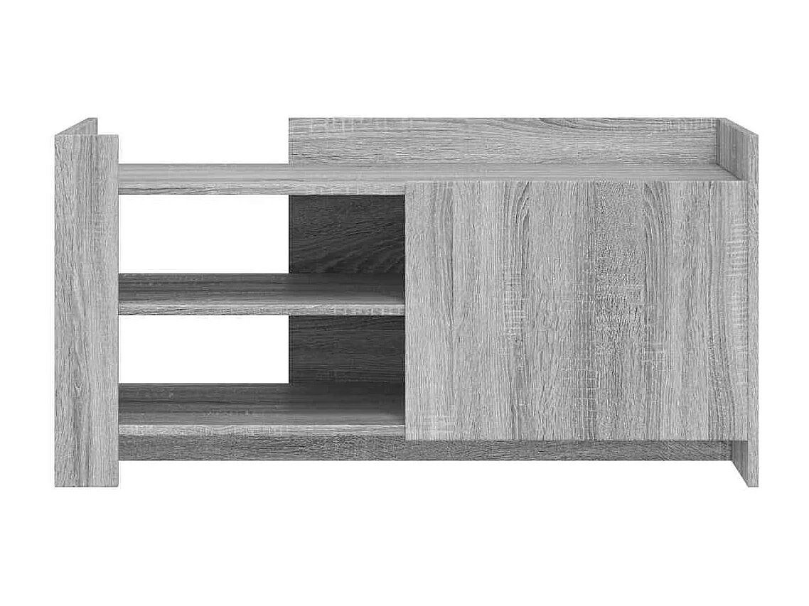 Table basse sonoma gris 100x50x50 cm bois d'ingénierie