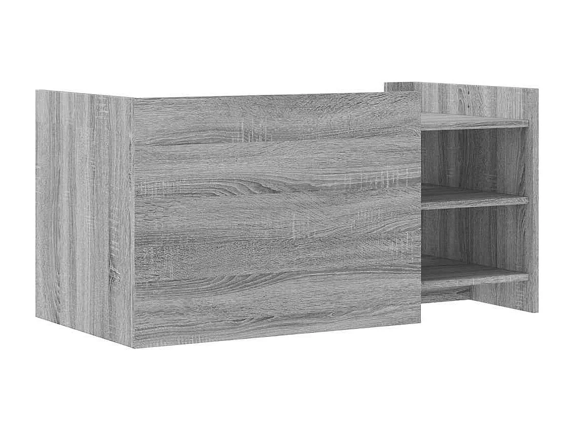 Table basse sonoma gris 100x50x50 cm bois d'ingénierie