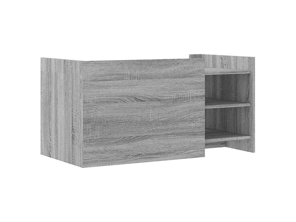 Table basse sonoma gris 100x50x50 cm bois d'ingénierie