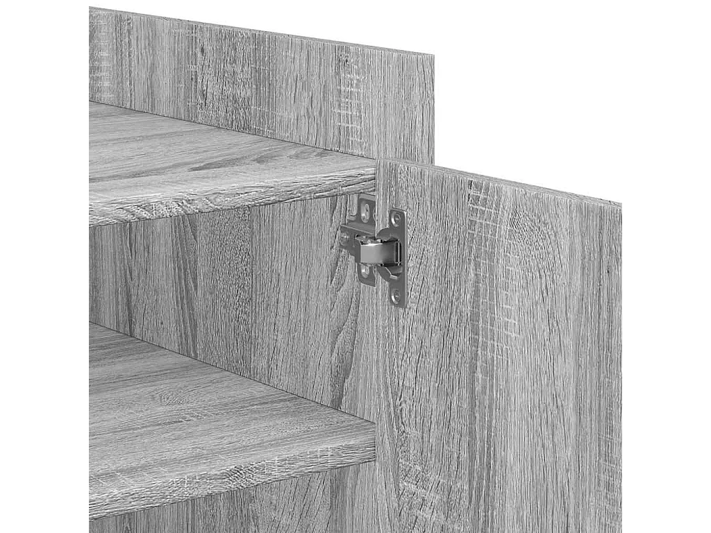 Table basse sonoma gris 100x50x50 cm bois d'ingénierie