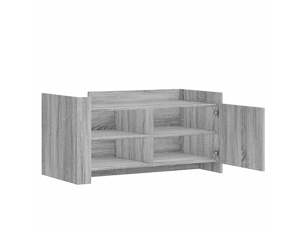 Table basse sonoma gris 100x50x50 cm bois d'ingénierie