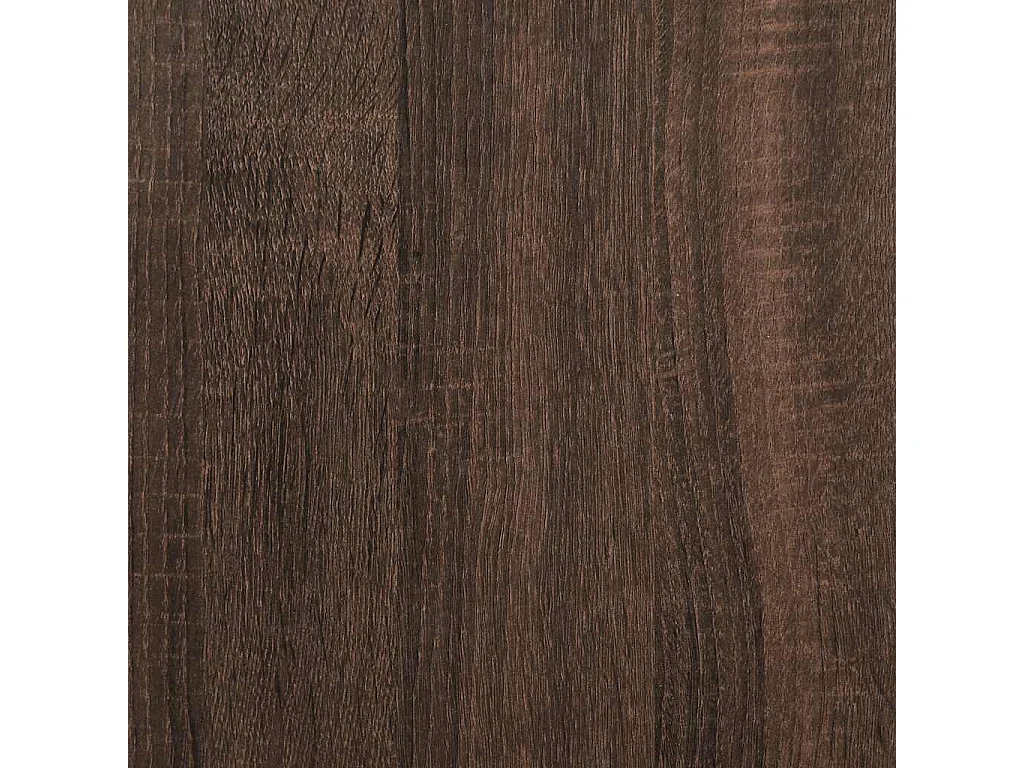 Tavolino Salotto Rovere Marrone 100x50x35cm Multistrato Metallo
