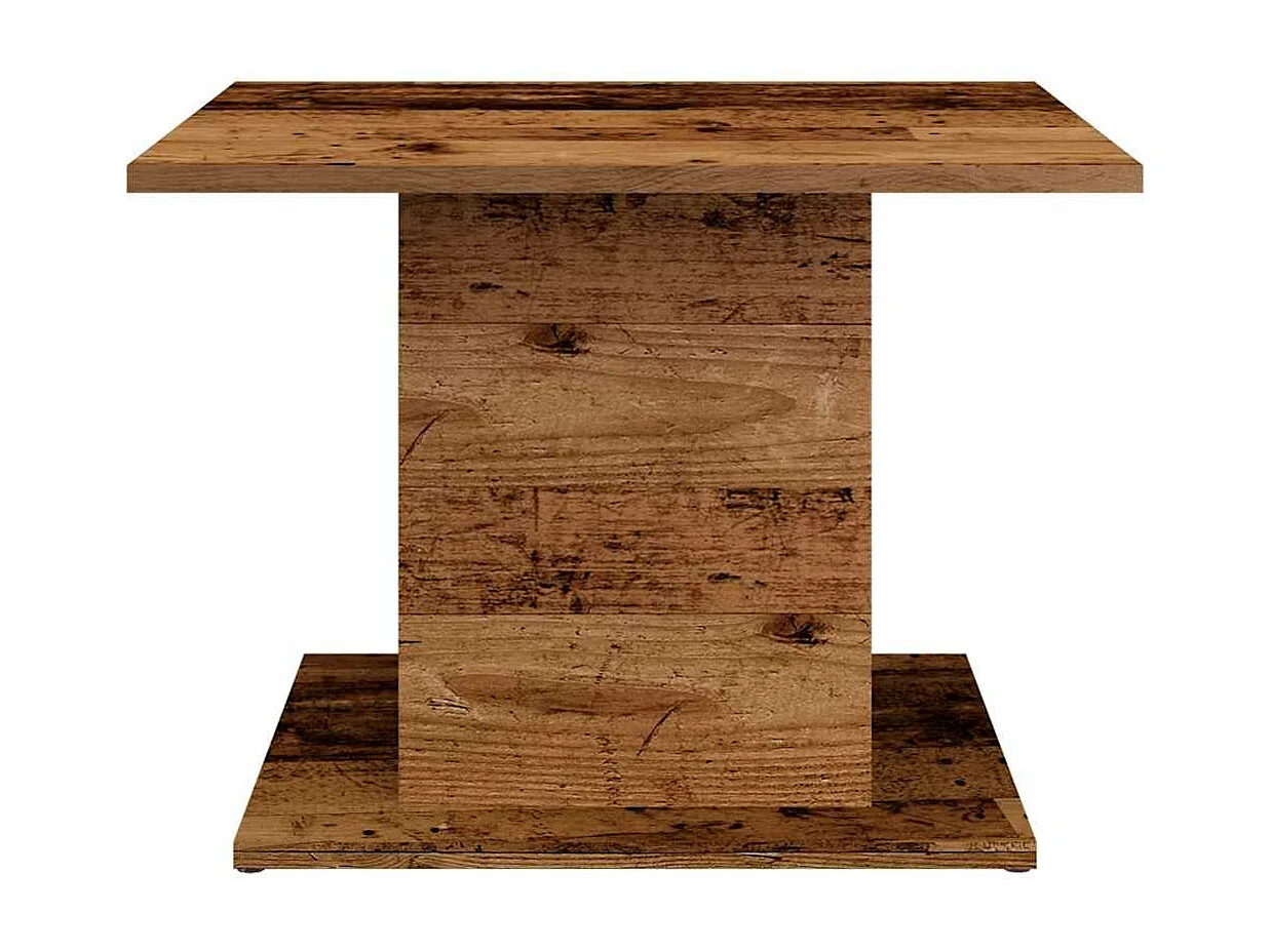 Table basse vieux bois 55,5x55,5x40 cm bois d'ingénierie