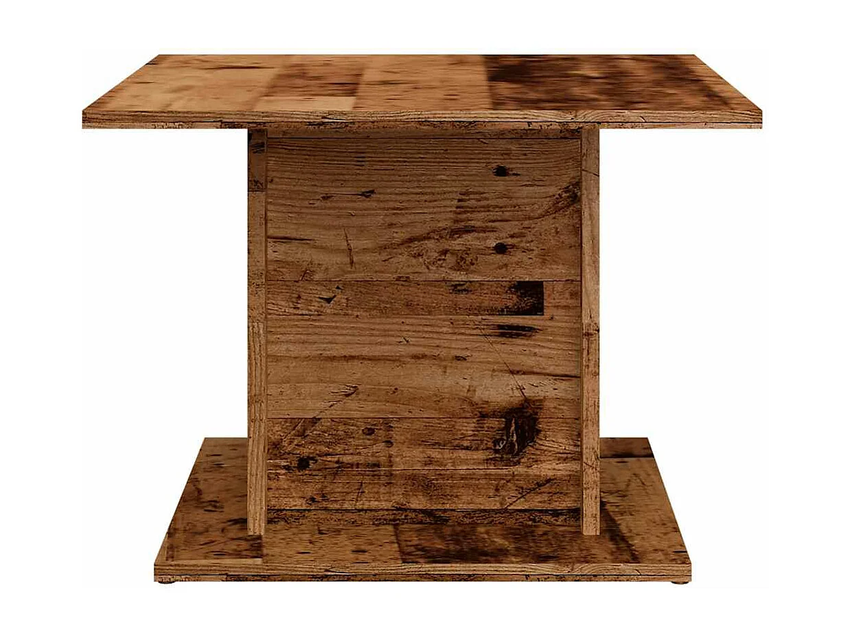 Table basse vieux bois 55,5x55,5x40 cm bois d'ingénierie