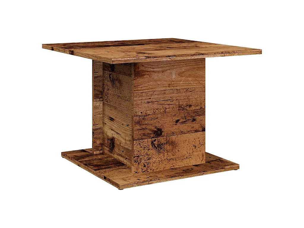 Table basse vieux bois 55,5x55,5x40 cm bois d'ingénierie