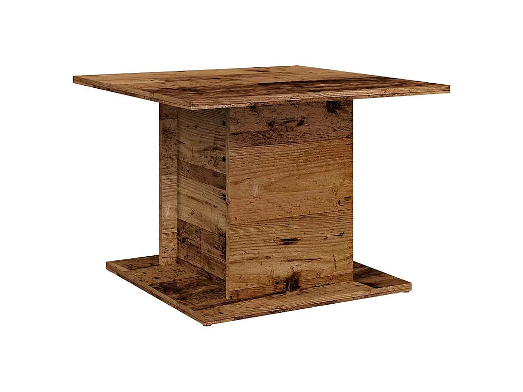 Table basse vieux bois 55,5x55,5x40 cm bois d'ingénierie