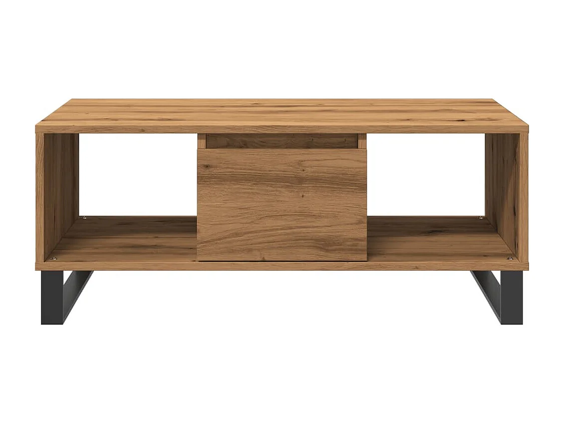 Mesa de centro 90x50x36,5cm deriv. madeira carvalho artisiano