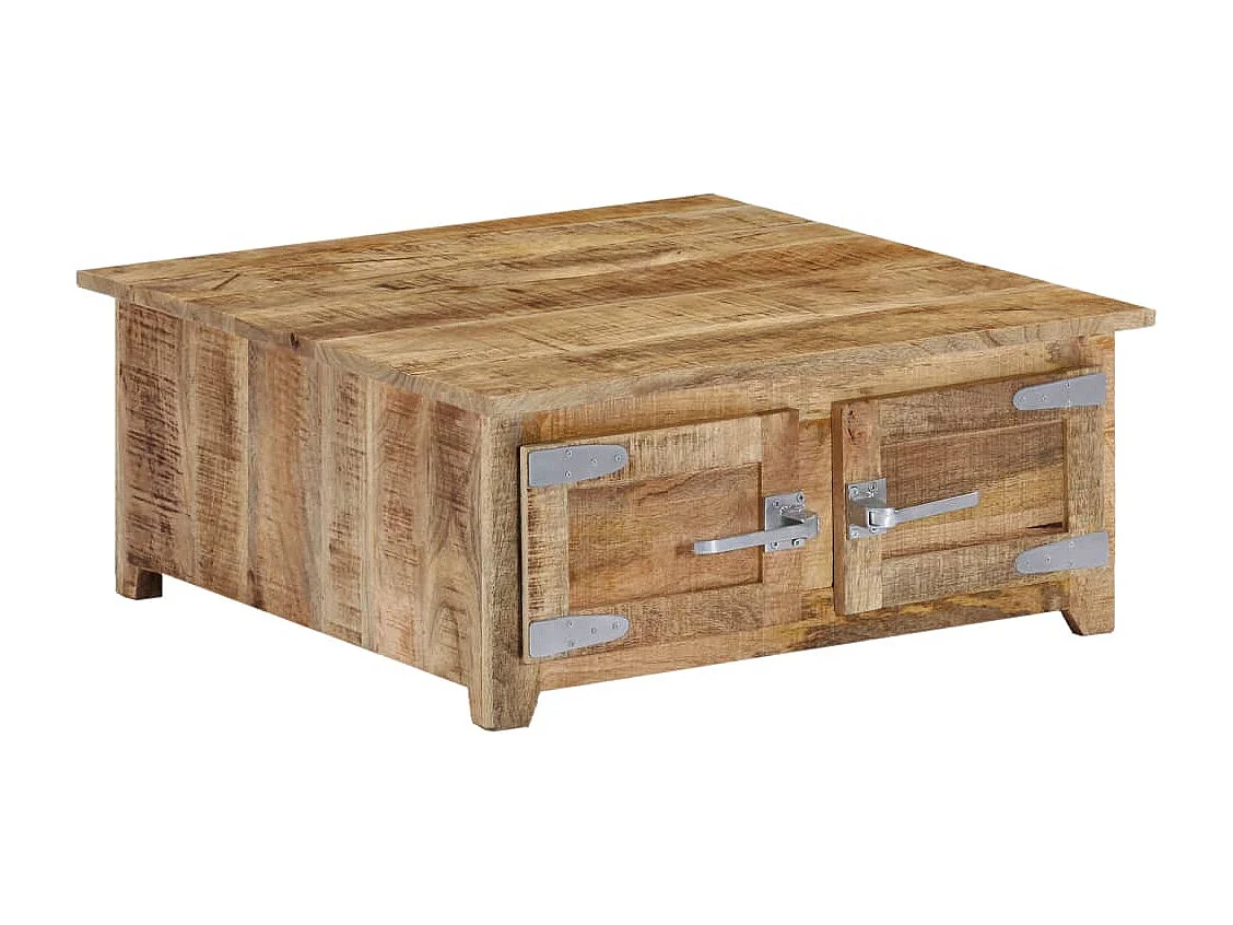 Couchtisch 70x70x30 cm Massivholz Mango