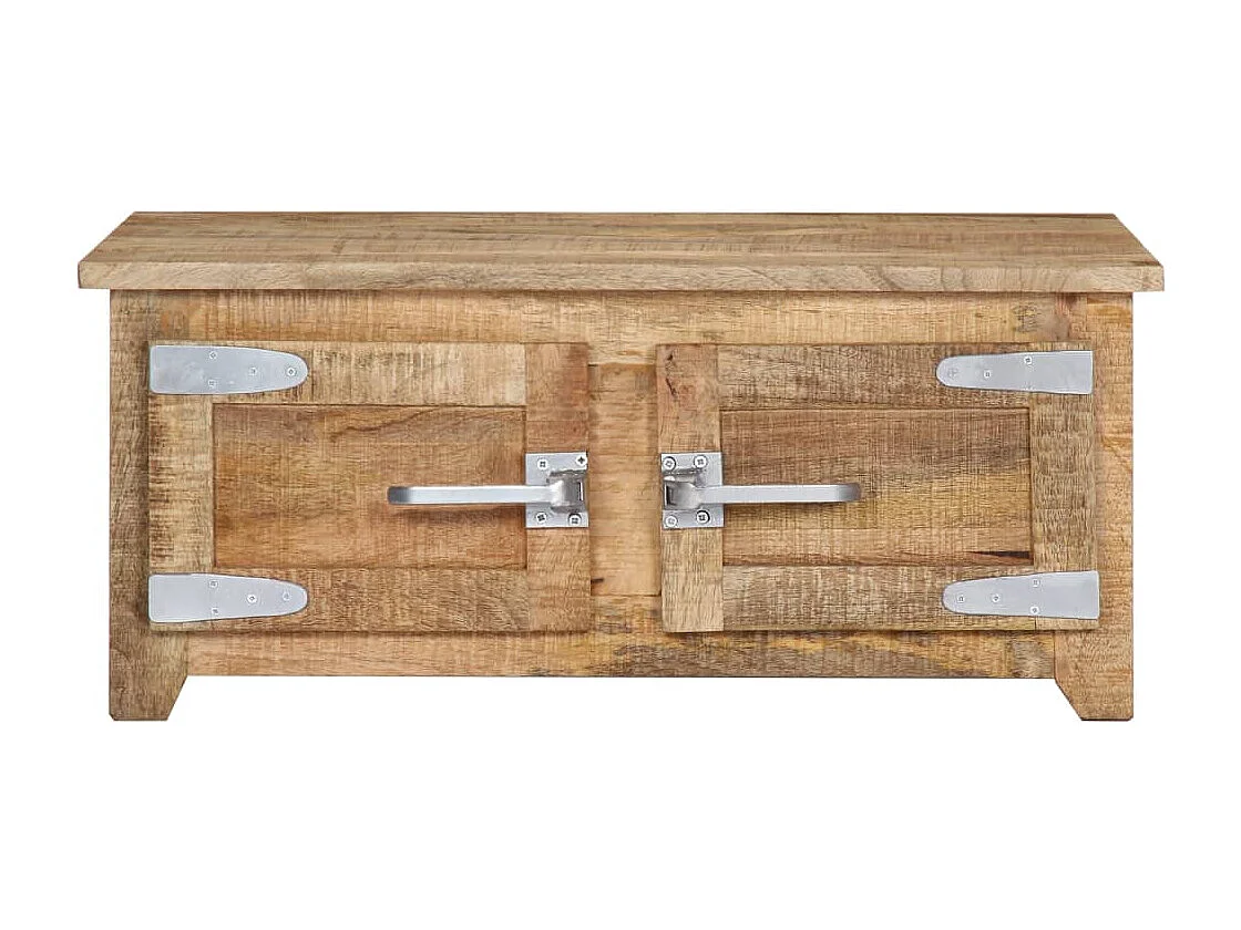 Couchtisch 70x70x30 cm Massivholz Mango