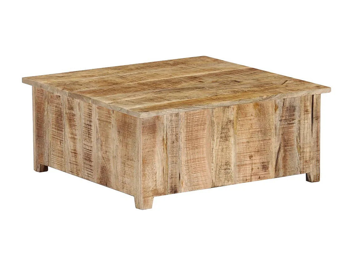 Couchtisch 70x70x30 cm Massivholz Mango