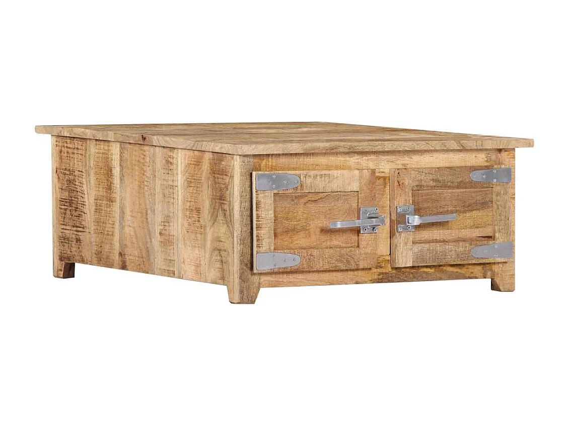 Couchtisch 70x70x30 cm Massivholz Mango
