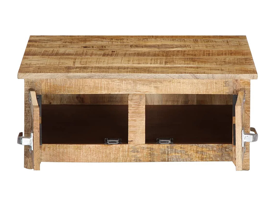 Couchtisch 70x70x30 cm Massivholz Mango