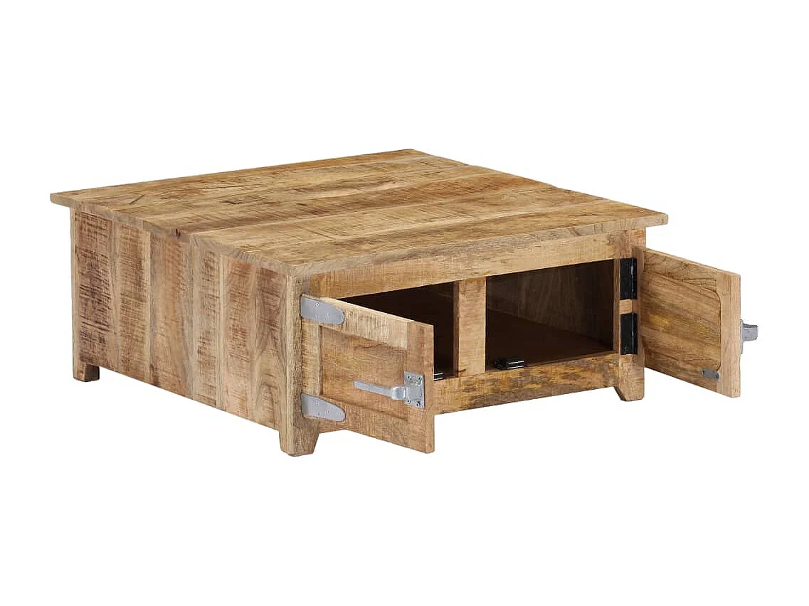 Couchtisch 70x70x30 cm Massivholz Mango