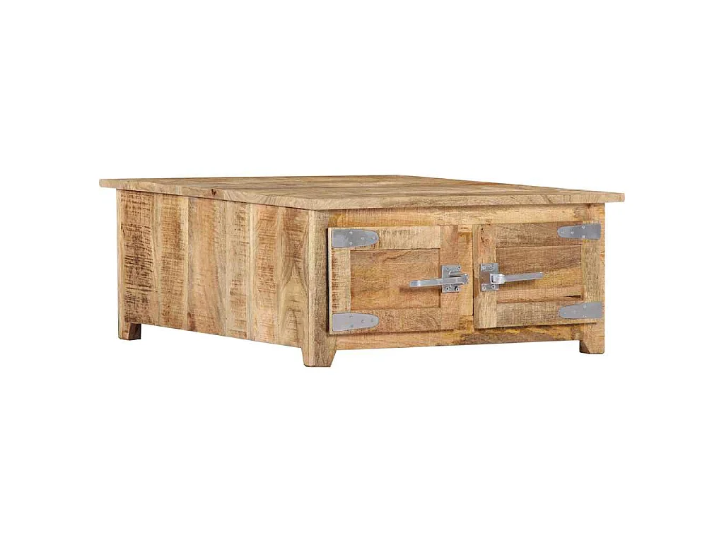 Table basse 70x70x30 cm Bois de manguier solide