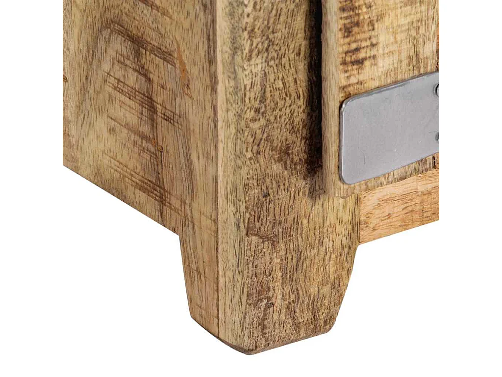 Table basse 70x70x30 cm Bois de manguier solide
