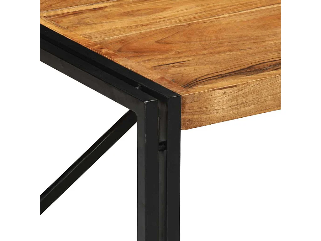 Table basse 80x80x35 cm bois massif acacia