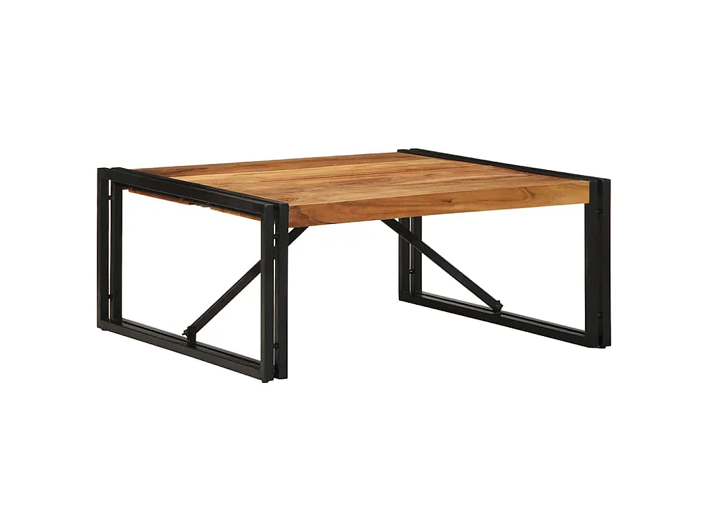 Couchtisch 80x80x35 cm Massivholz Akazie