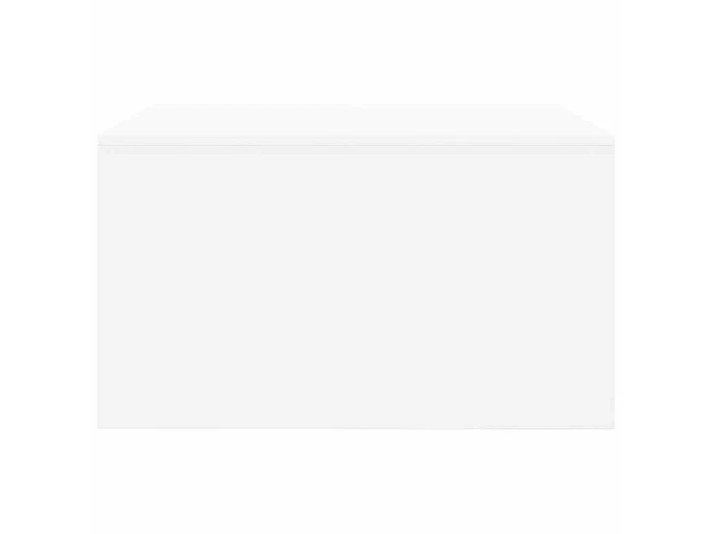 Mesa de centro com gavetas 70,5x70x40 cm branco