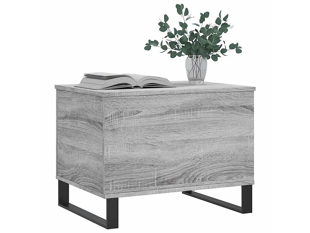 Table basse Sonoma gris 60x44,5x45 cm Bois d'ingénierie