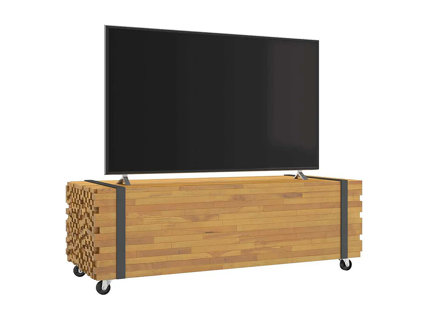 Couchtisch 110x45x35 cm Massivholz Teak