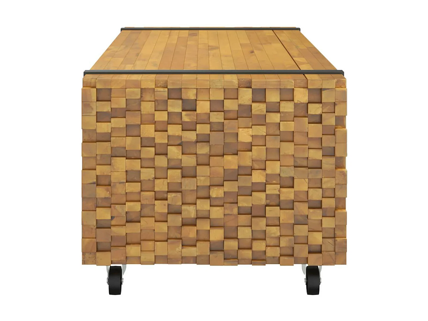 Couchtisch 110x45x35 cm Massivholz Teak