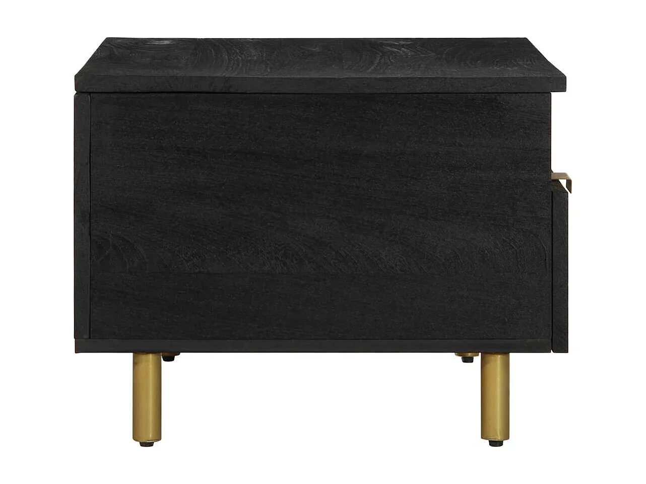 Table basse noir 80x54x40 cm bois d'ingénierie