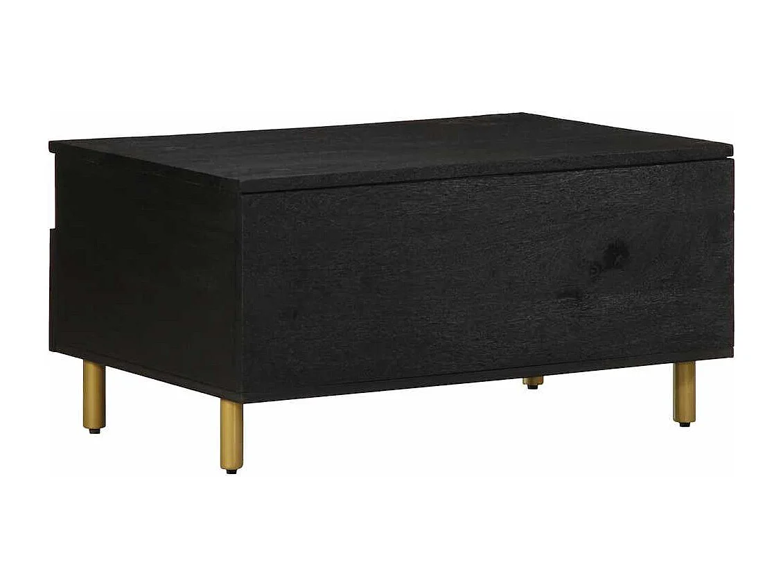 Table basse noir 80x54x40 cm bois d'ingénierie