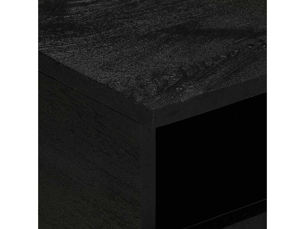 Table basse noir 80x54x40 cm bois d'ingénierie