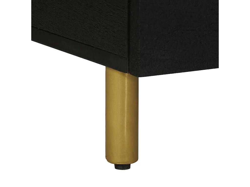 Table basse noir 80x54x40 cm bois d'ingénierie