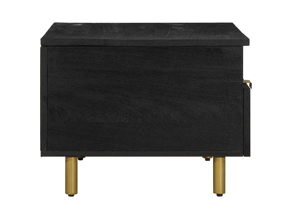 Table basse noir 80x54x40 cm bois d'ingénierie