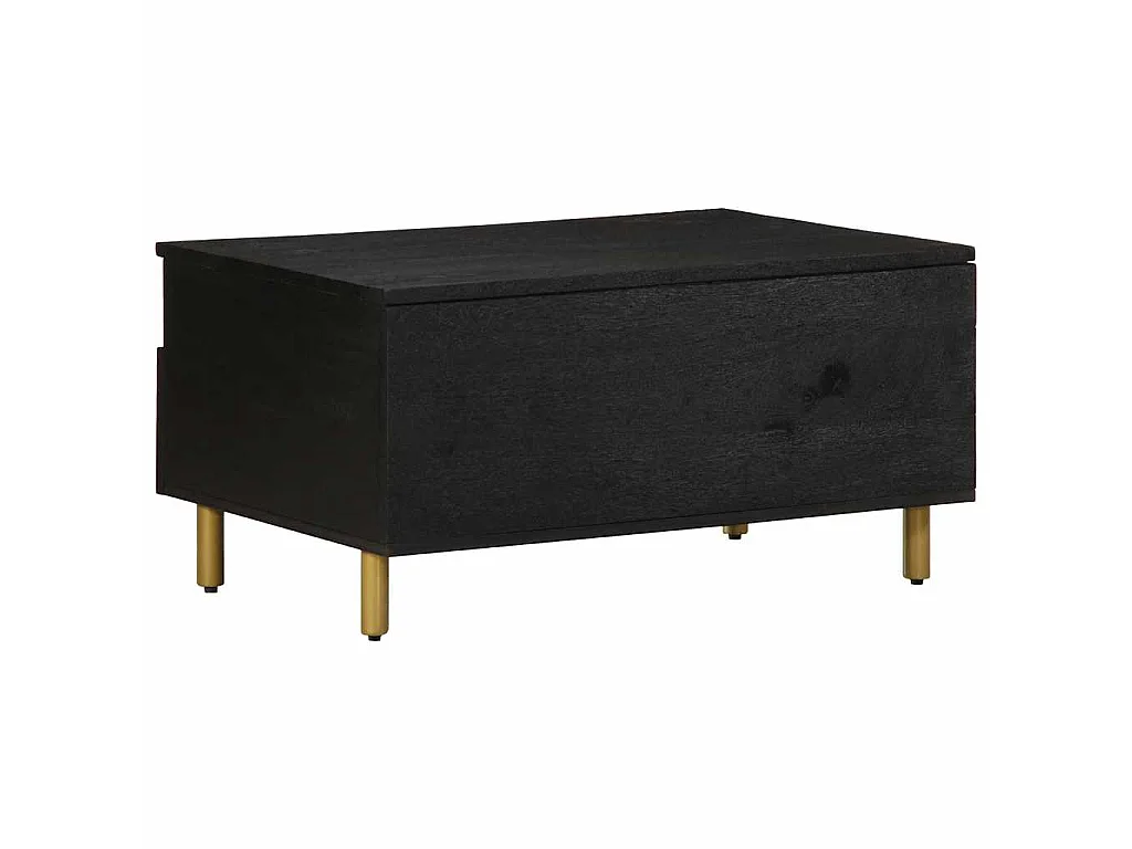 Table basse noir 80x54x40 cm bois d'ingénierie