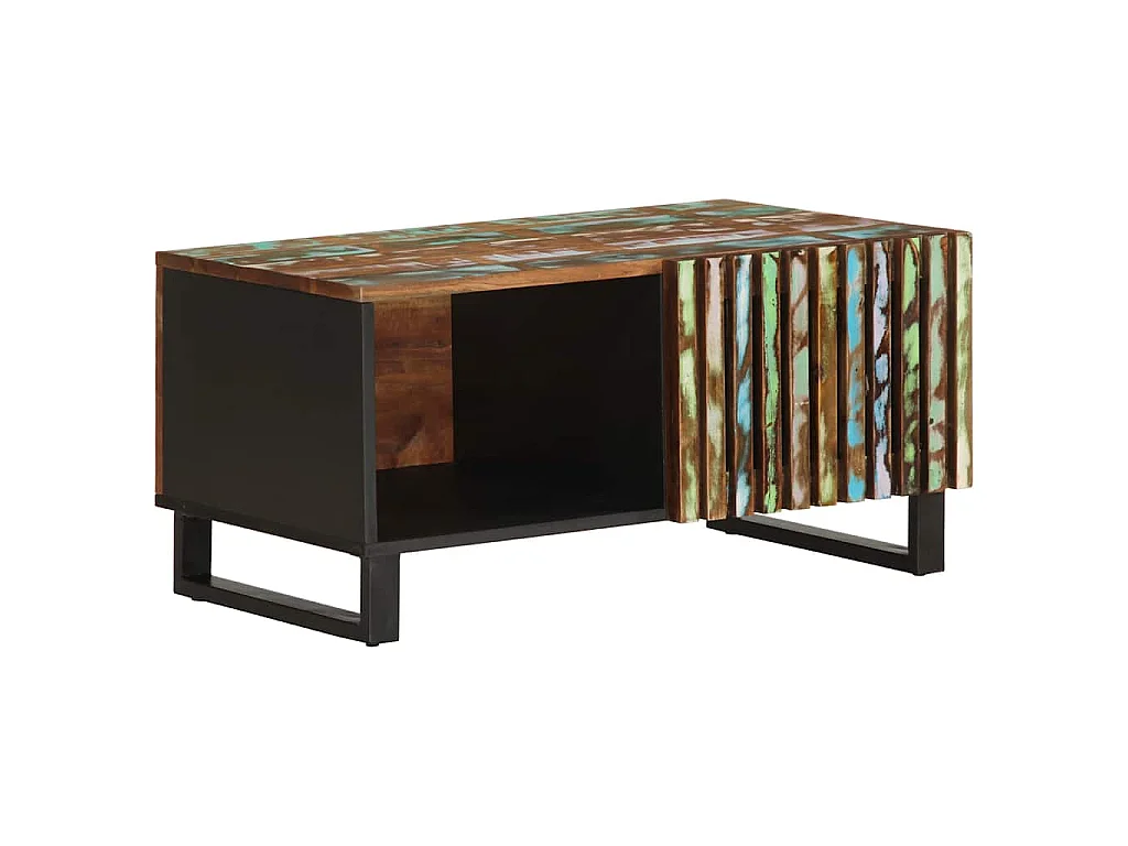 Table basse 80x51x40 cm bois massif d'acacia