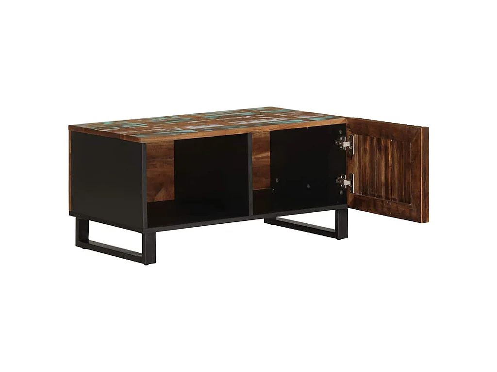 Table basse 80x51x40 cm bois massif d'acacia