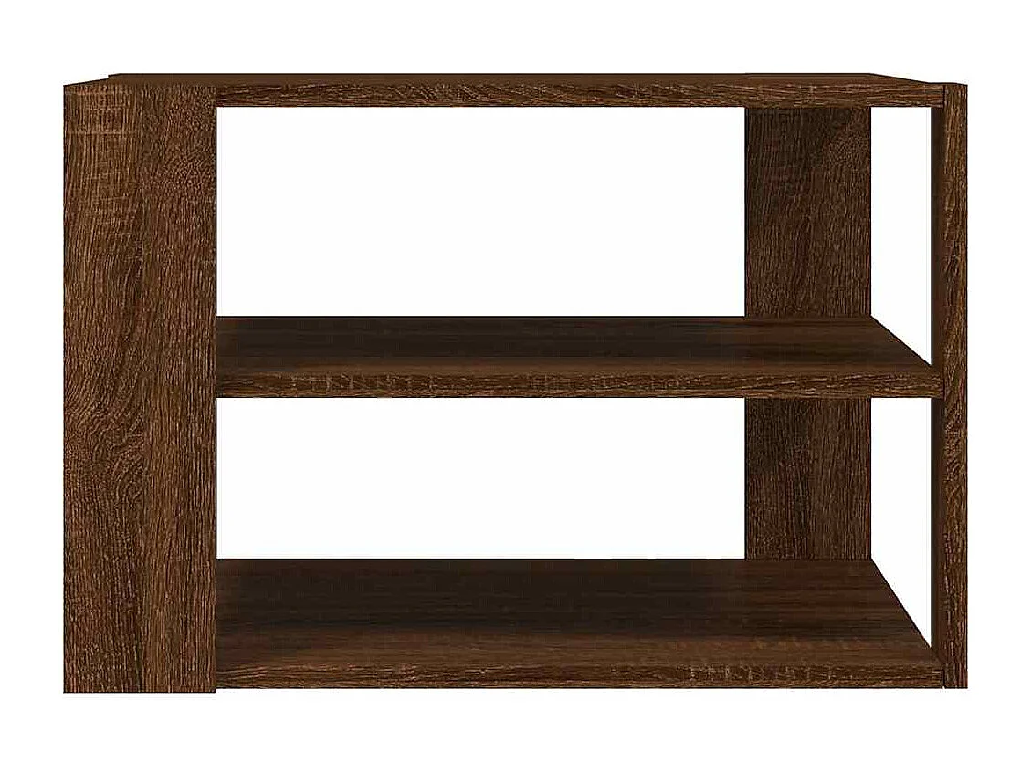 Table basse chêne marron 58x58x40 cm bois d'ingénierie