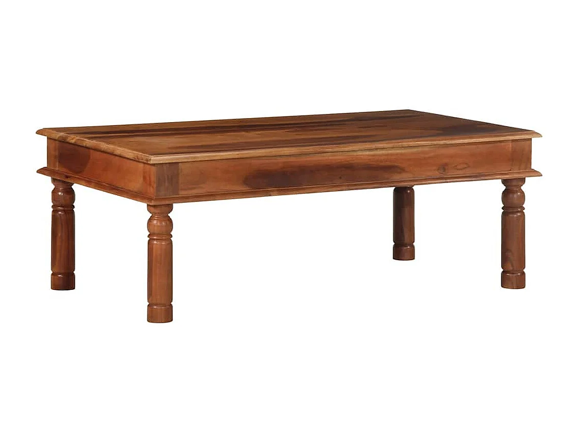 Mesa de centro 110x60x40 cm madeira maciça de acácia